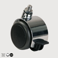 USM Lenkrolle mit Arretierung für harte Böden