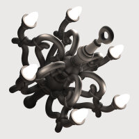 Kronleuchter "Fallen Chandelier" M, Schwarz