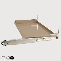 USM Haller Ausziehtablar "75x35 cm" inkl. Befestigungs-Set, verschied. Farben Reinweiss