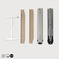 USM Haller Ausziehtablar "75x35 cm" inkl. Befestigungs-Set, verschied. Farben Anthrazitgrau