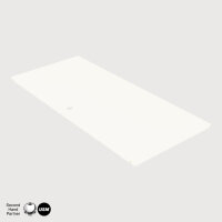 Front-Blech Klappe / Auszug 75 x 35 cm Reinweiss