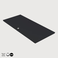 Front-Blech Klappe / Auszug 75 x 35 cm Graphitschwarz