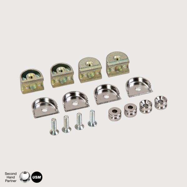 USM Haller Zwischentablarträgerset mit Schrauben (4 Halter)