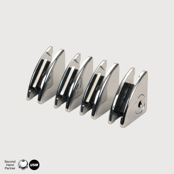 USM Haller, Glashalter 90°, verchromt