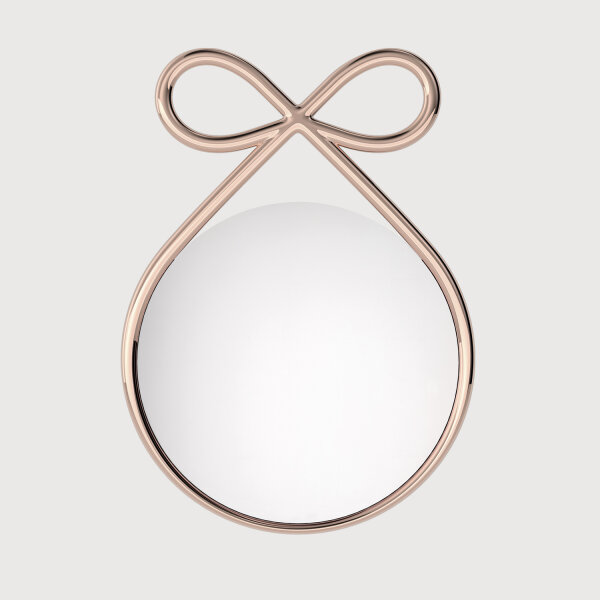Schleifen-Spiegel "Ribbon Mirror" Roségold