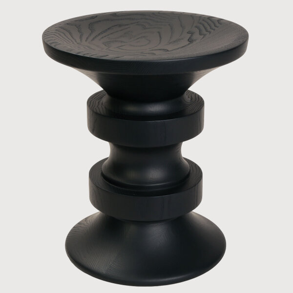 Eames Stool "Modell D" Limited Black Edition. Schwarz