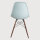 Eames Plastic Side Chair DSW mit Sitzpolster, Hellblau