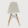 Eames Plastic Side Chair DSW mit Vollpolsterung, Weiß