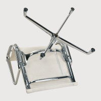 Bürostuhl Charles Eames Alu Chair EA 107 mit Netzgewebe, Weiß