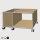 Couchtisch / Beistelltisch mit Stauraum und Rollen, BHT: 0,75 | 0,50 | 0,50 m, verschied. Farben