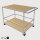 Barwagen/Servierwagen mit Rollen, BHT: 0,75 | 0,50 | 0,50 m, verschied. Farben