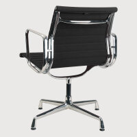 Bürostuhl Charles Eames Alu Chair EA 108, Hopsak, Schwarz