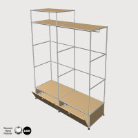 Garderobe/offener Kleiderschrank, BHT: 1,5 | 2 | 0,50 m, verschied. Farben