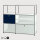 Regal / Highboard 6 FA, 2 KL, BHT: 1,25 | 1,05 | 0,35 m, verschied. Farben