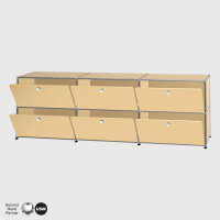 Sideboard 6 FA, BHT: 2,25 | 0,70 | 0,35 m, 6 KL, verschied. Farben