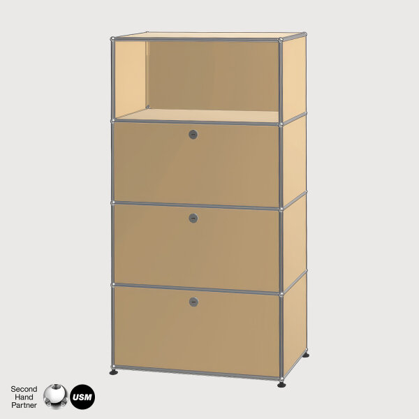 Highboard 4 FA, BHT: 0,75 | 1,40 | 0,35 m, 3 KL, verschied. Farben