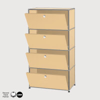 Highboard 4 FA, BHT: 0,75 | 1,40 | 0,35 m, 4 KL, verschied. Farben